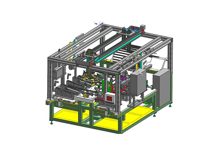 Ligne de production de poinçonnage d'automatisation de coupe-froid externe